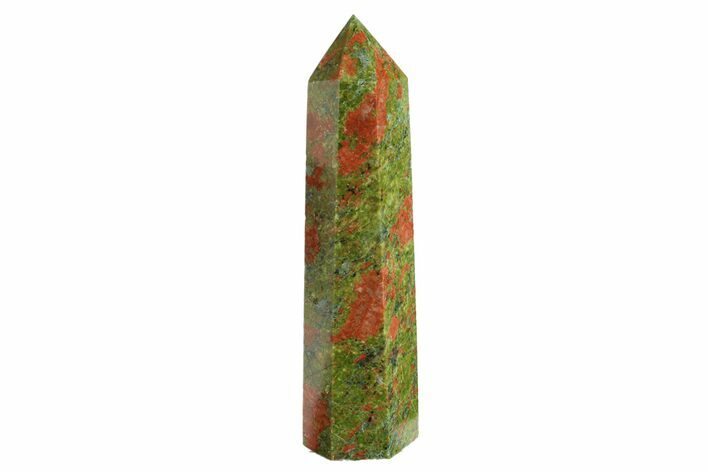 Tall, Polished Unakite Obelisk - South Africa #151909